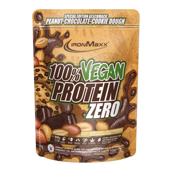 IronMaxx 100% VEGAN PROTEIN ZERO, 500 g Beutel