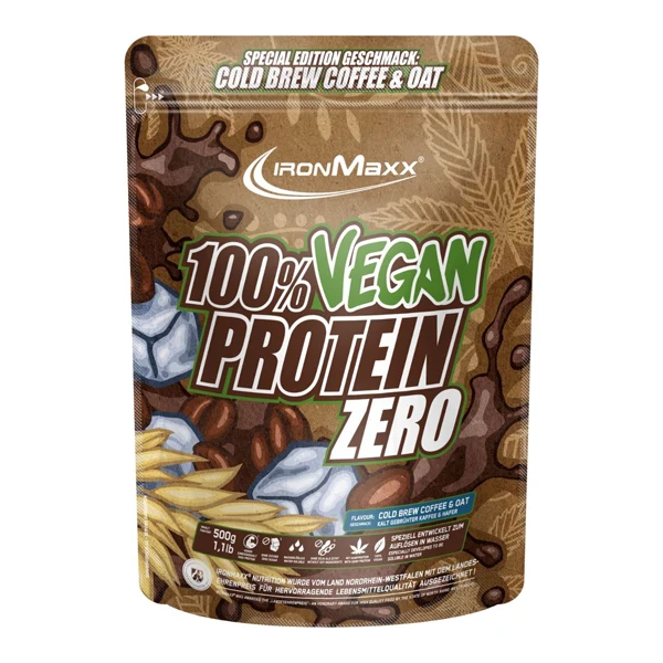 IronMaxx 100% VEGAN PROTEIN ZERO, 500 g Beutel