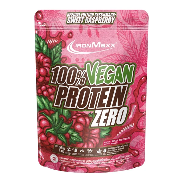 IronMaxx 100% VEGAN PROTEIN ZERO, 500 g Beutel
