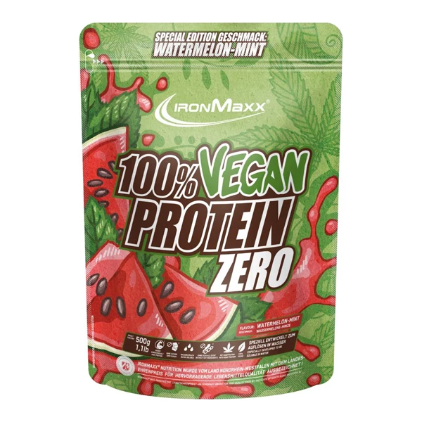 IronMaxx 100% VEGAN PROTEIN ZERO, 500 g Beutel