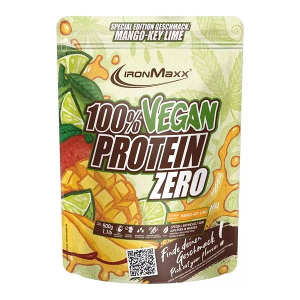 IronMaxx 100% VEGAN PROTEIN ZERO, 500 g Beutel