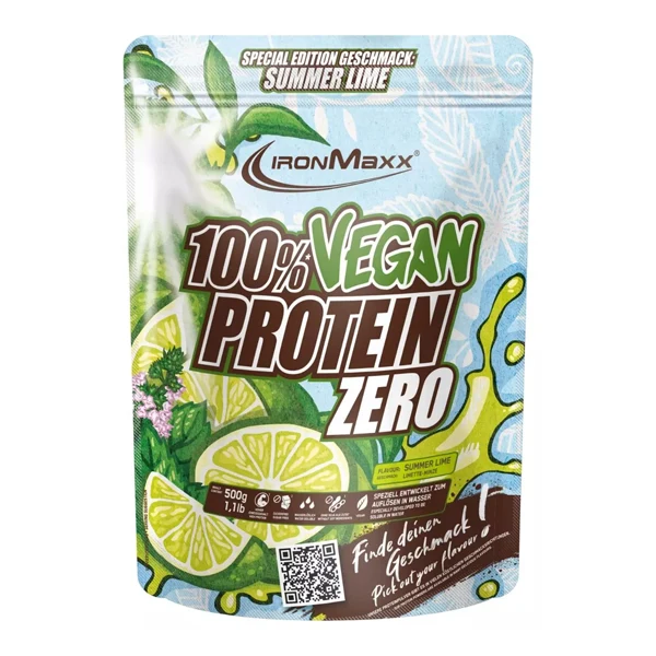 IronMaxx 100% VEGAN PROTEIN ZERO, 500 g Beutel