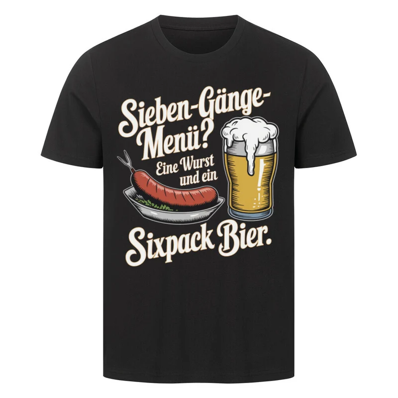 Sieben-Gänge-Menü? - Herren Shirt