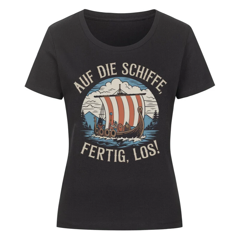 Auf die Schiffe - Damen Premiumshirt