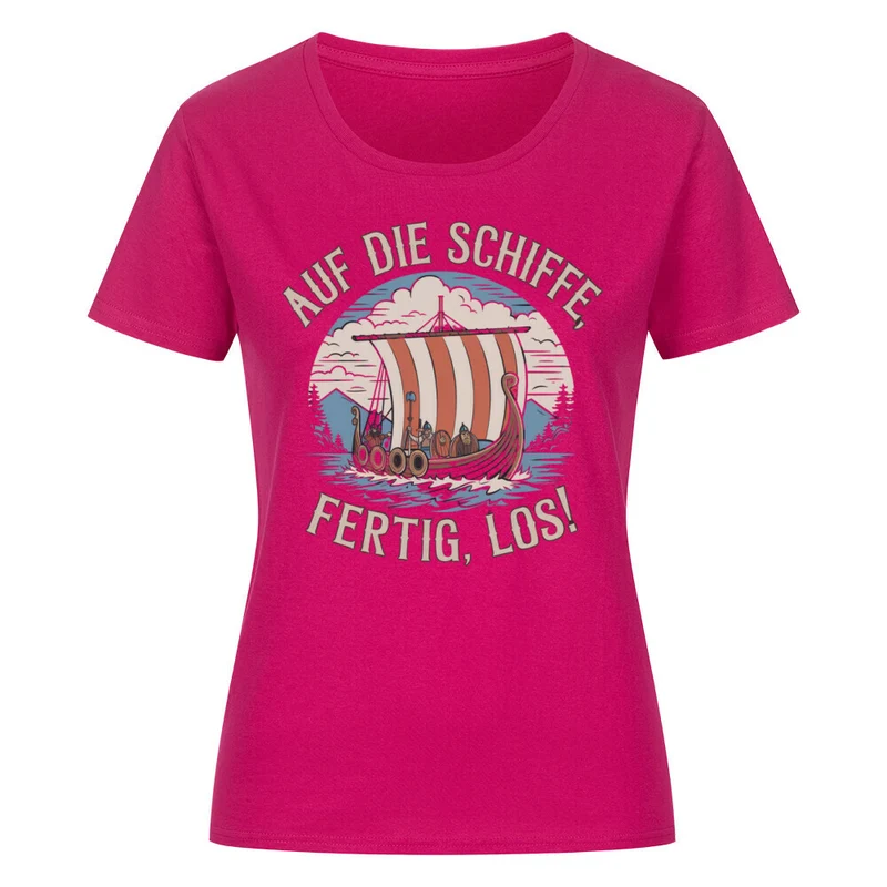 Auf die Schiffe - Damenshirt