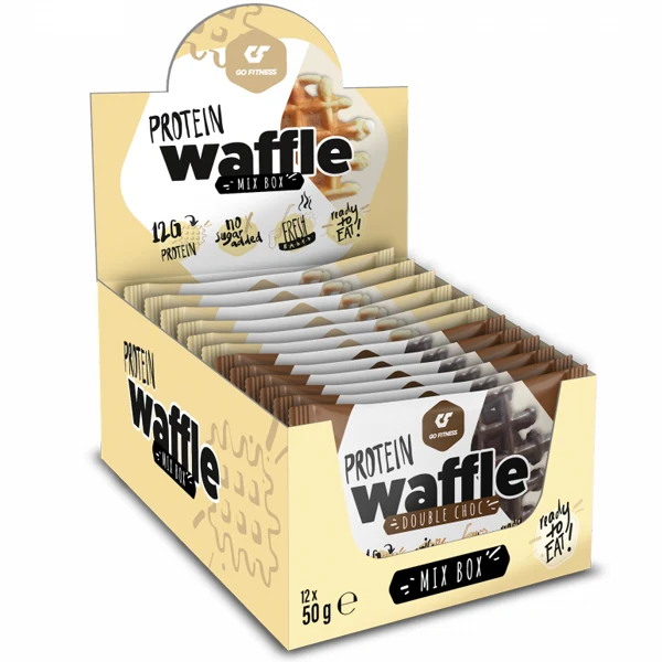 GoFitness PROTEIN WAFFLE, 12x 50 g Waffel