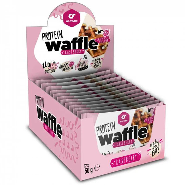 GoFitness PROTEIN WAFFLE, 12x 50 g Waffel