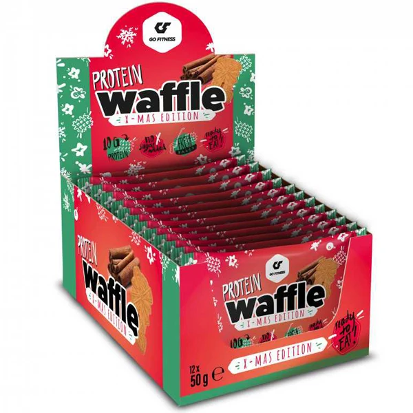 GoFitness PROTEIN WAFFLE, 12x 50 g Waffel