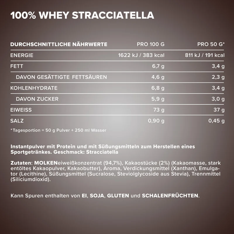 100% Whey Protein (900g) - Stracciatella