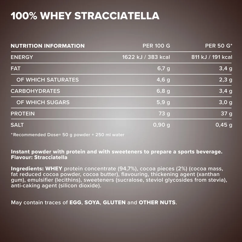 100% Whey Protein (900g) - Stracciatella