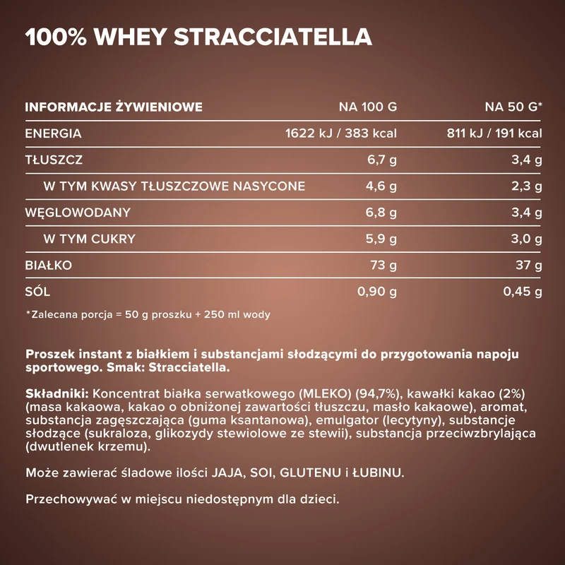 100% Whey Protein (900g) - Stracciatella