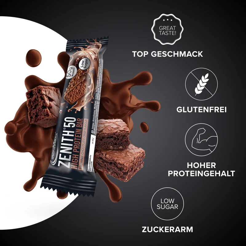 ZENITH® 50 Protein Riegel (100g) - Brownie Chocolate Crisp