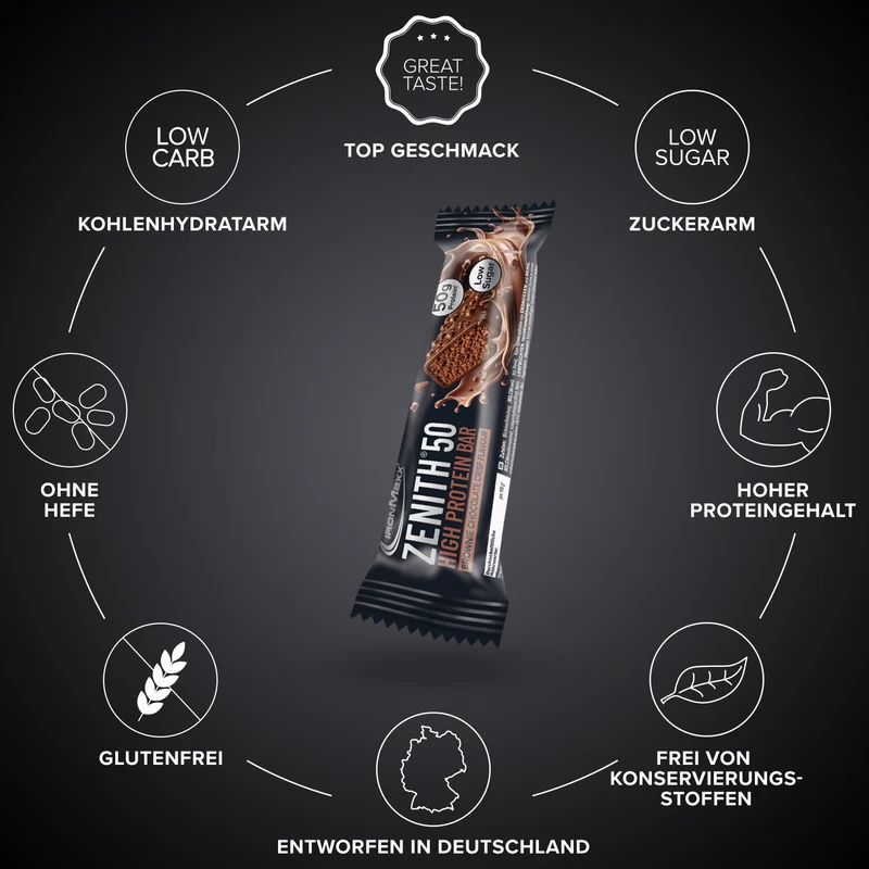 ZENITH® 50 Protein Riegel (100g) - Brownie Chocolate Crisp