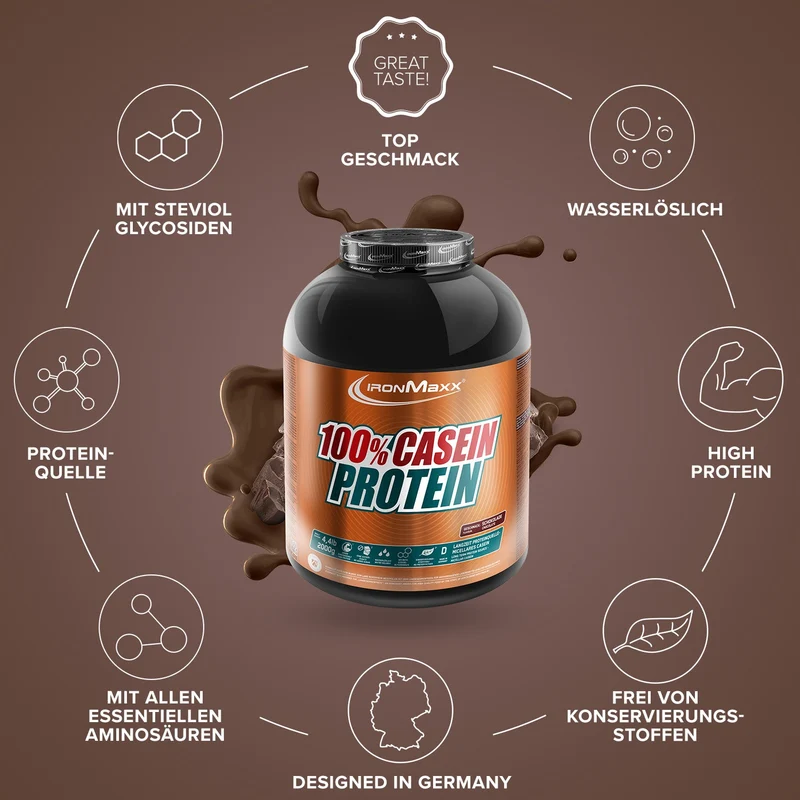 100% Casein Protein (2000g) - Schokolade
