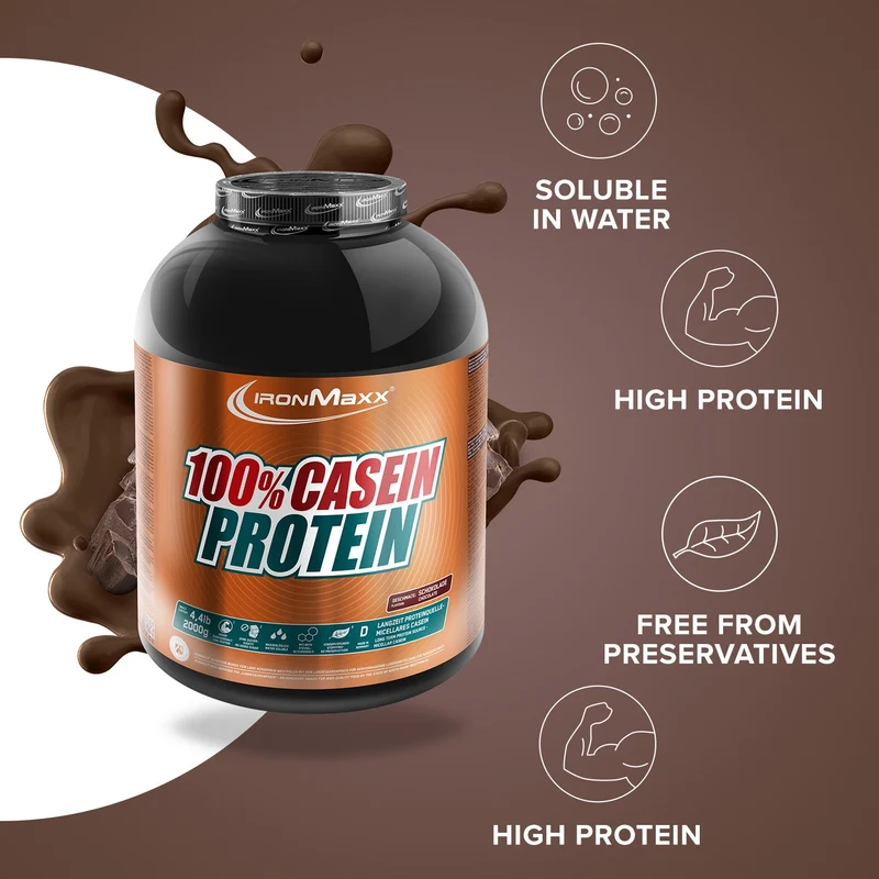 100% Casein Protein (2000g) - Schokolade