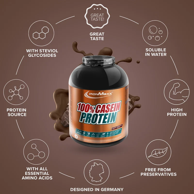 100% Casein Protein (2000g) - Schokolade