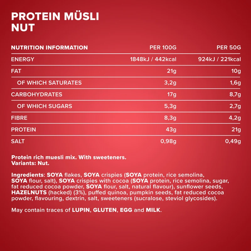 Protein Müsli (2000g) - Haselnuss