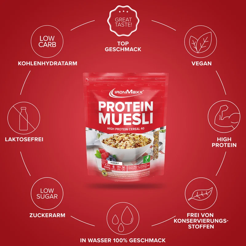 Protein Müsli (2000g) - Haselnuss