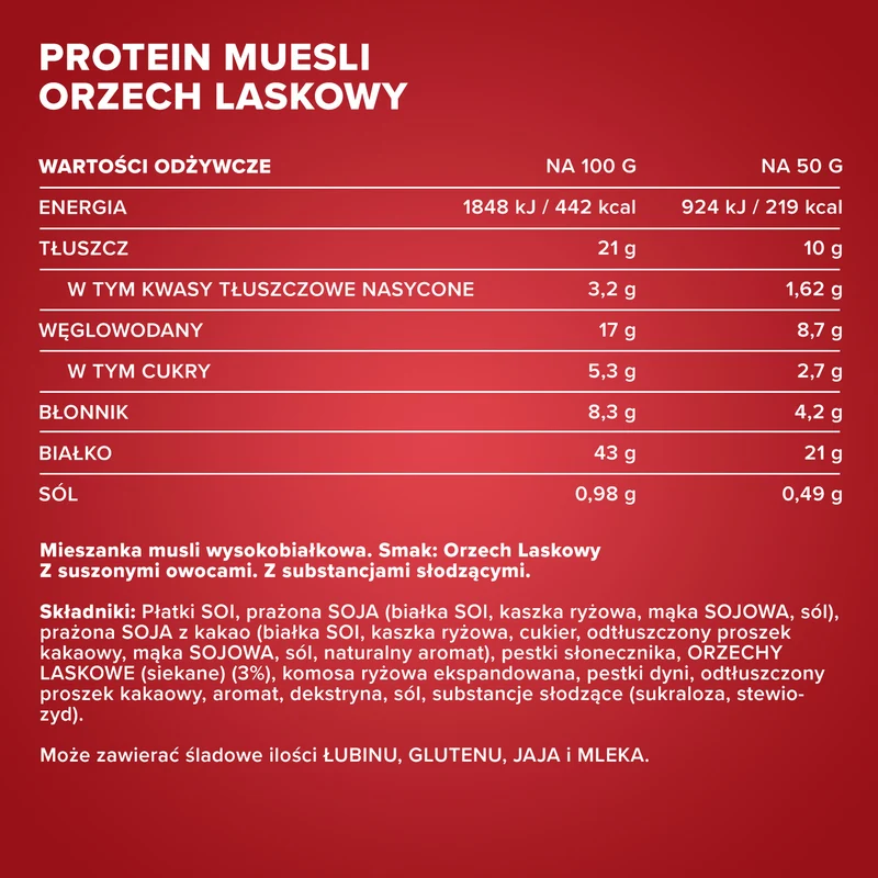 Protein Müsli (2000g) - Haselnuss