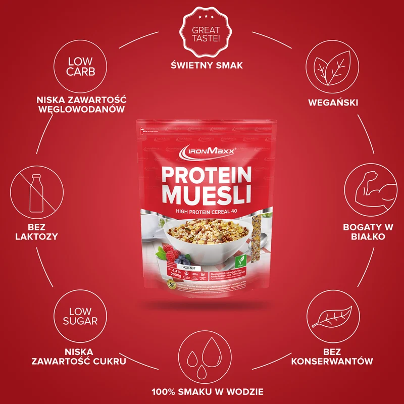 Protein Müsli (2000g) - Haselnuss