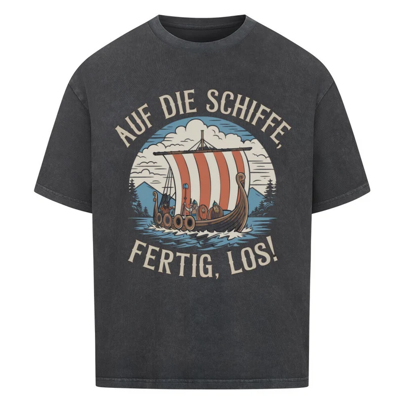 Auf die Schiffe - Oversized Premium Shirt Unisex