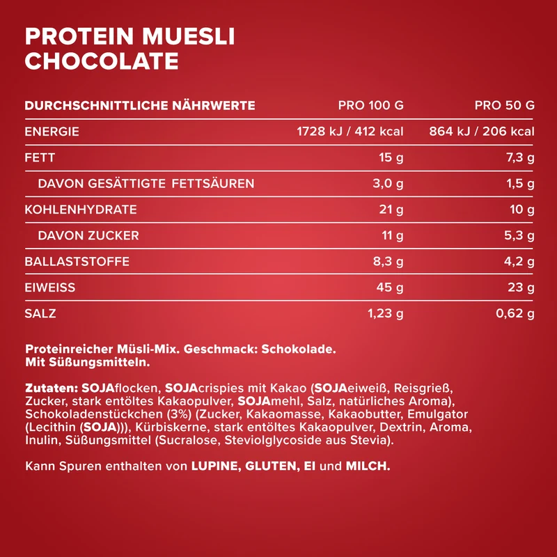Protein Müsli (550g) - Schokolade