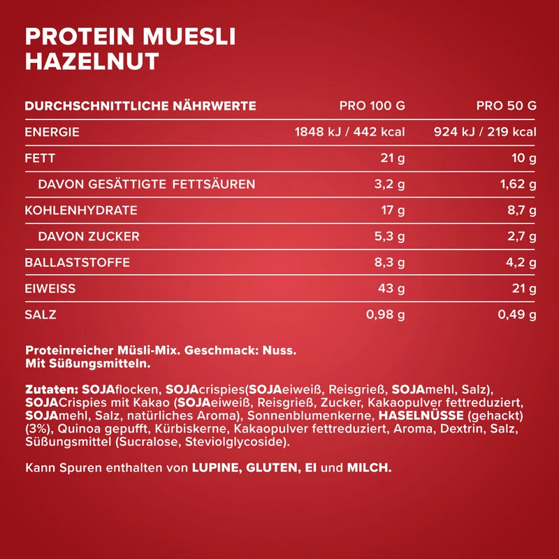 Protein Müsli (550g) - Haselnuss
