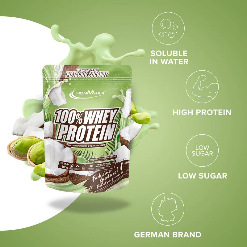 100% Whey Protein (500g) - Pistazie Kokos