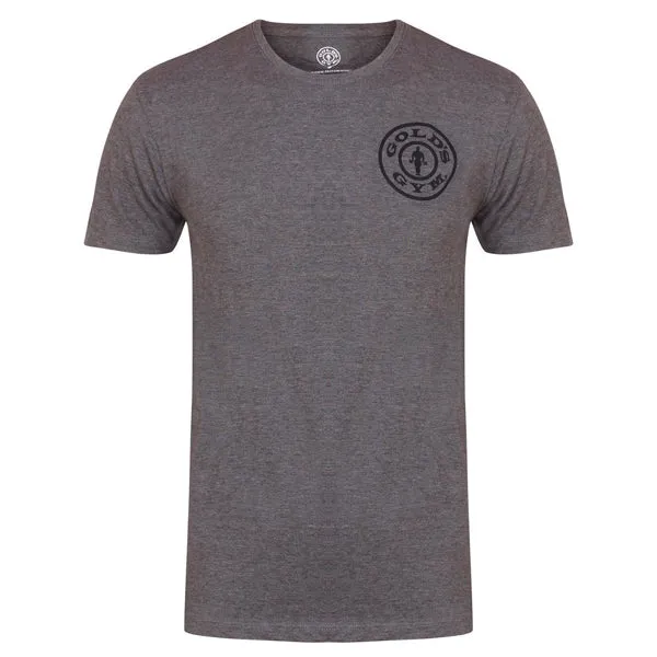 Gold's Gym BASIC LEFT BREAST T-SHIRT, Grey Marl