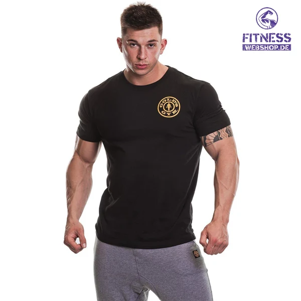 Gold's Gym BASIC LEFT BREAST T-SHIRT, Black