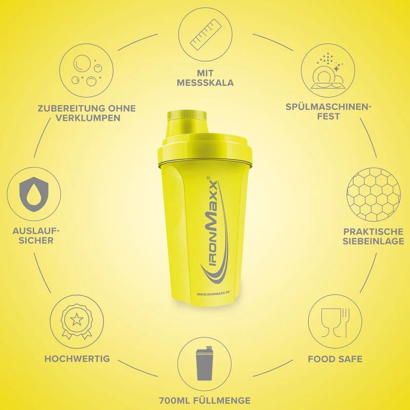 Shaker (700ml) - Killer Yellow