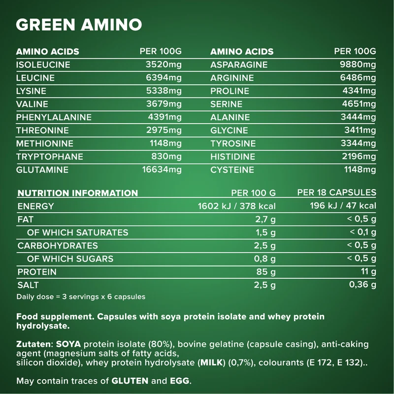 Green Amino - 550 Kapseln