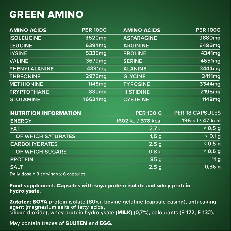 Green Amino - 300 Kapseln