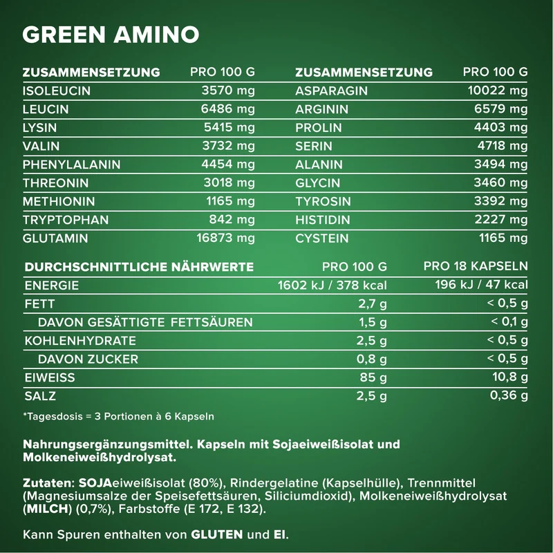 Green Amino - 300 Kapseln