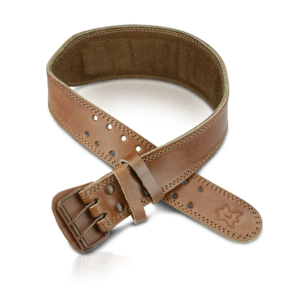 IronMaxx PREMIUM LIFTING BELT Leather, Cognac Brown