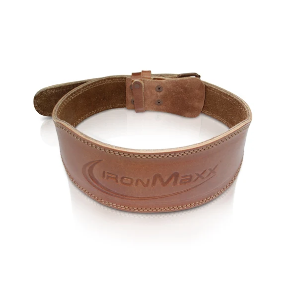 IronMaxx PREMIUM LIFTING BELT Leather, Cognac Brown