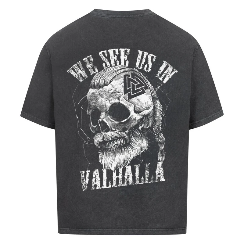 See us in Valhalla - Premium Oversized Shirt Unisex Backprint