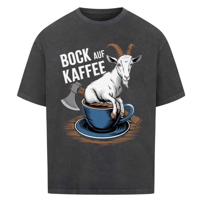 Bock auf Kaffee - Oversized Premium Shirt Unisex