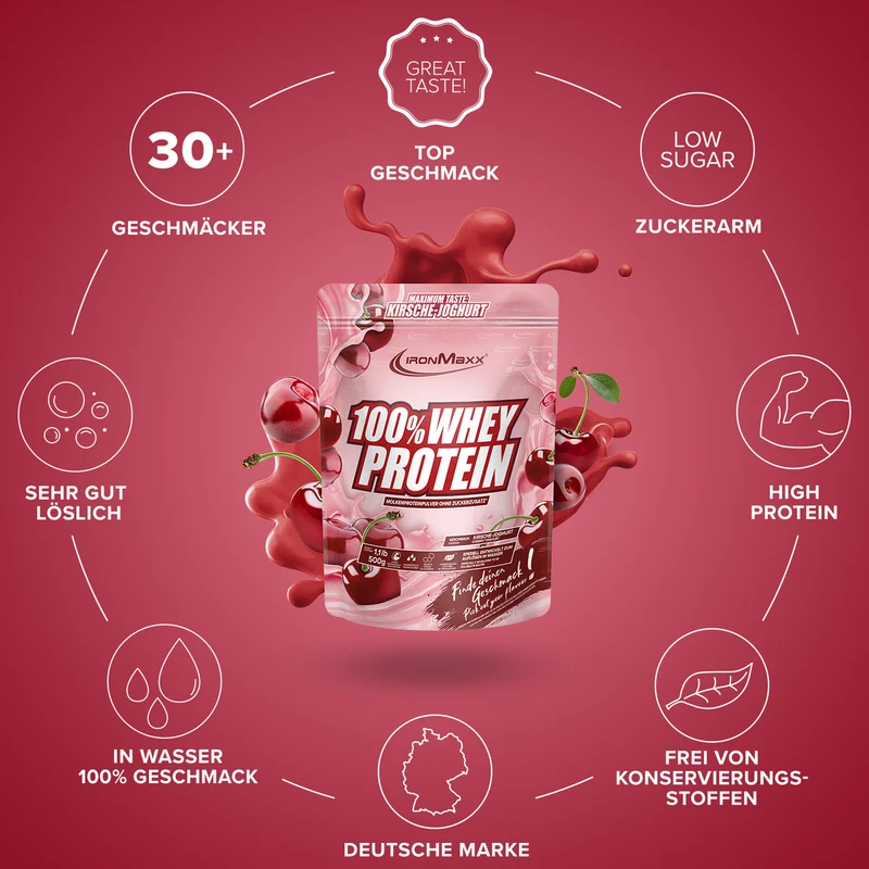 100% Whey Protein (500g) - Kirsche Yoghurt
