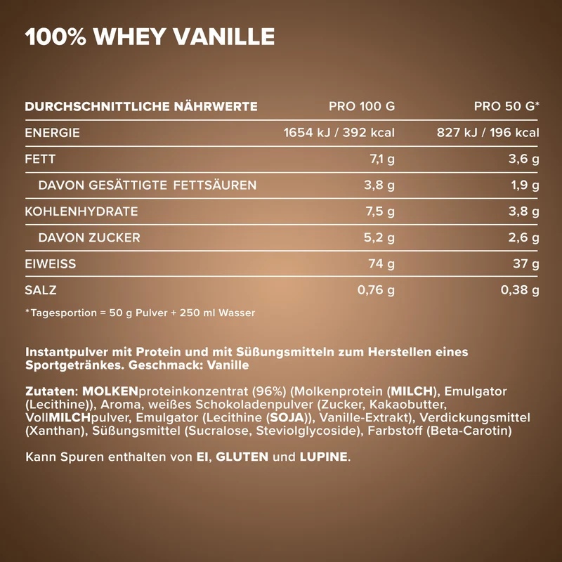 100% Whey Protein (500g) - French Vanilla