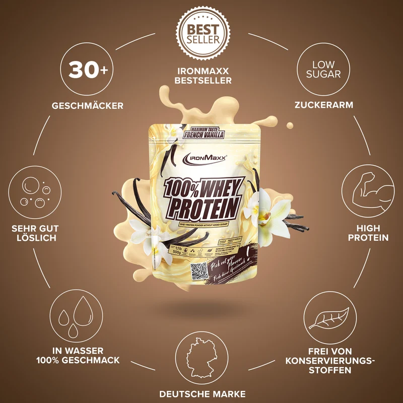 100% Whey Protein (500g) - French Vanilla