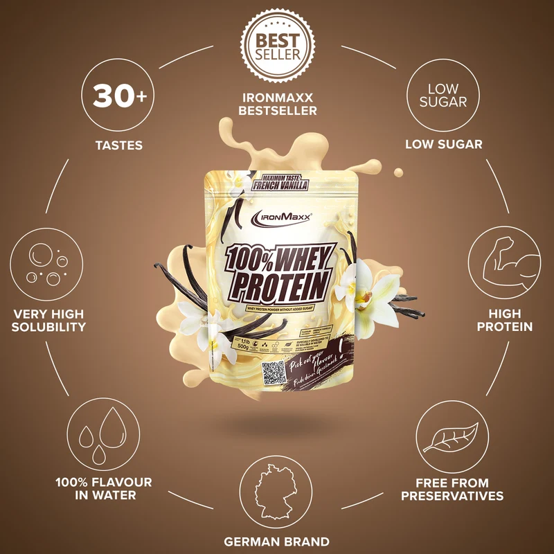 100% Whey Protein (500g) - French Vanilla