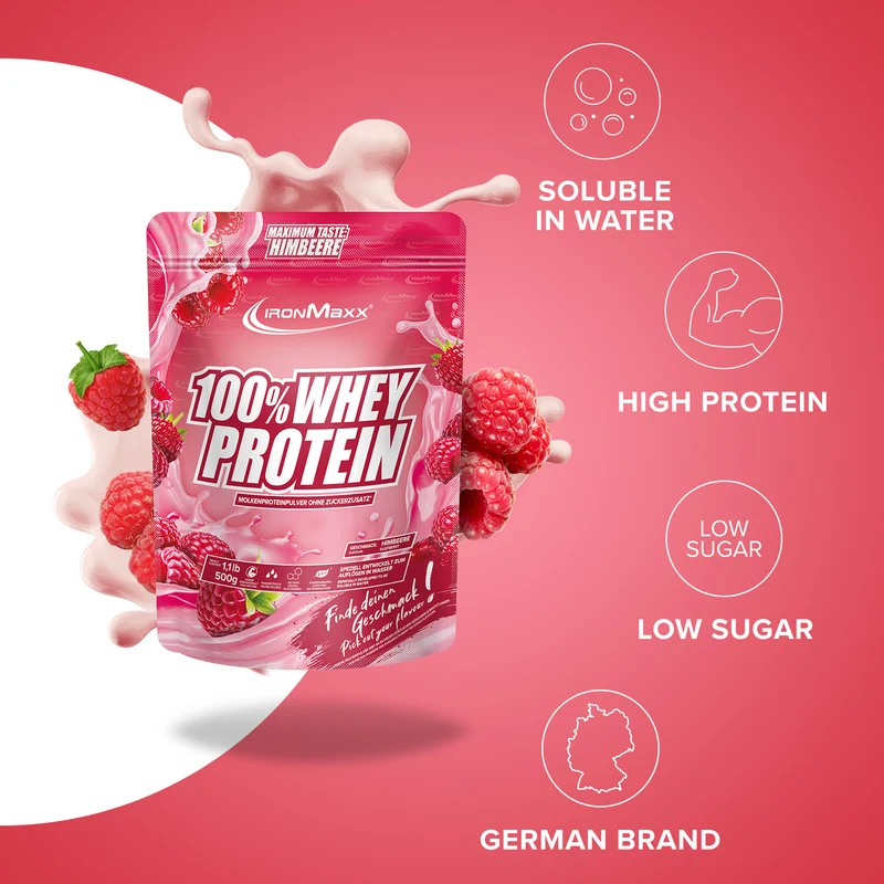 100% Whey Protein (500g) - Himbeere