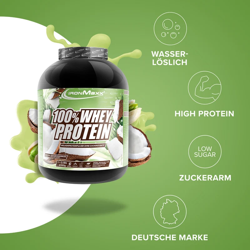 100% Whey Protein (2350g) - Pistazie-Kokos