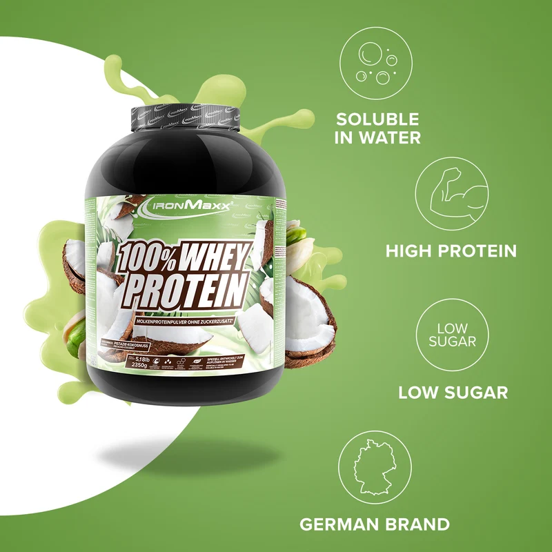 100% Whey Protein (2350g) - Pistazie-Kokos