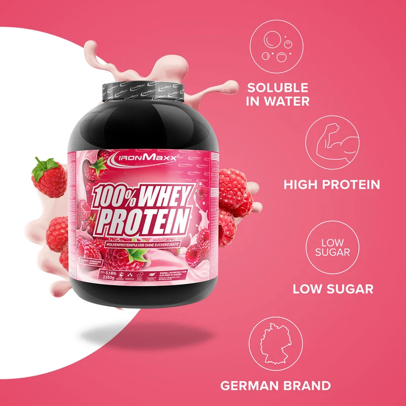 100% Whey Protein (2350g) - Himbeere
