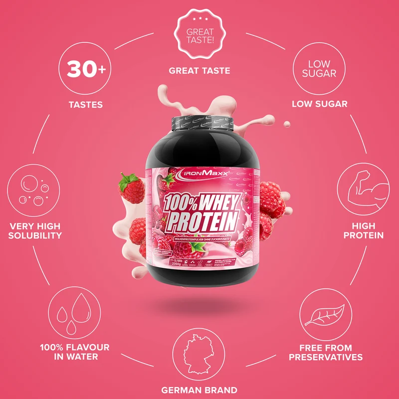 100% Whey Protein (2350g) - Himbeere