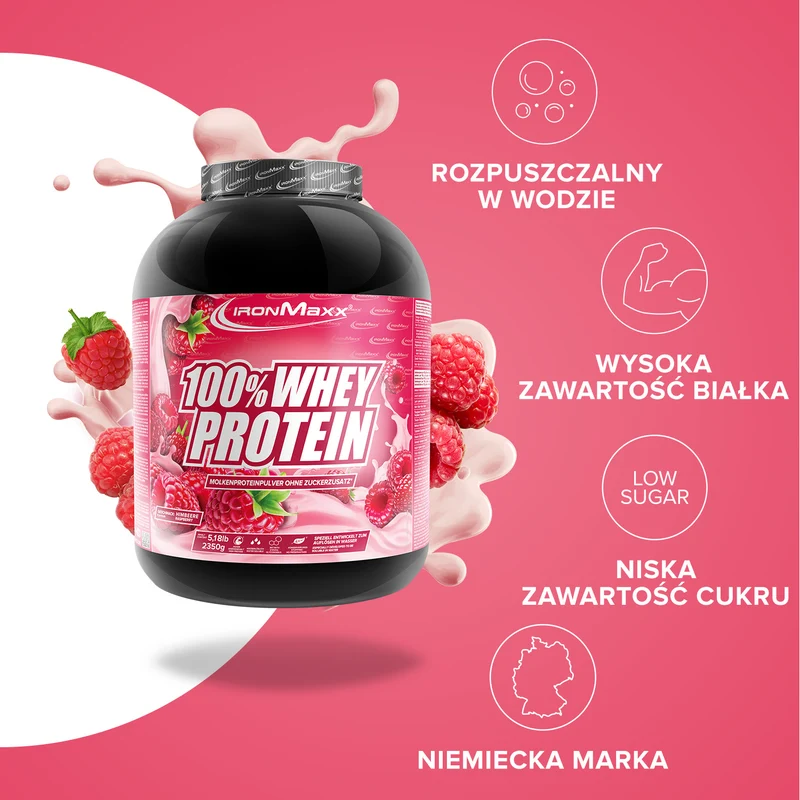 100% Whey Protein (2350g) - Himbeere