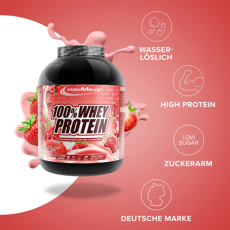 100% Whey Protein (2350g) - Erdbeere