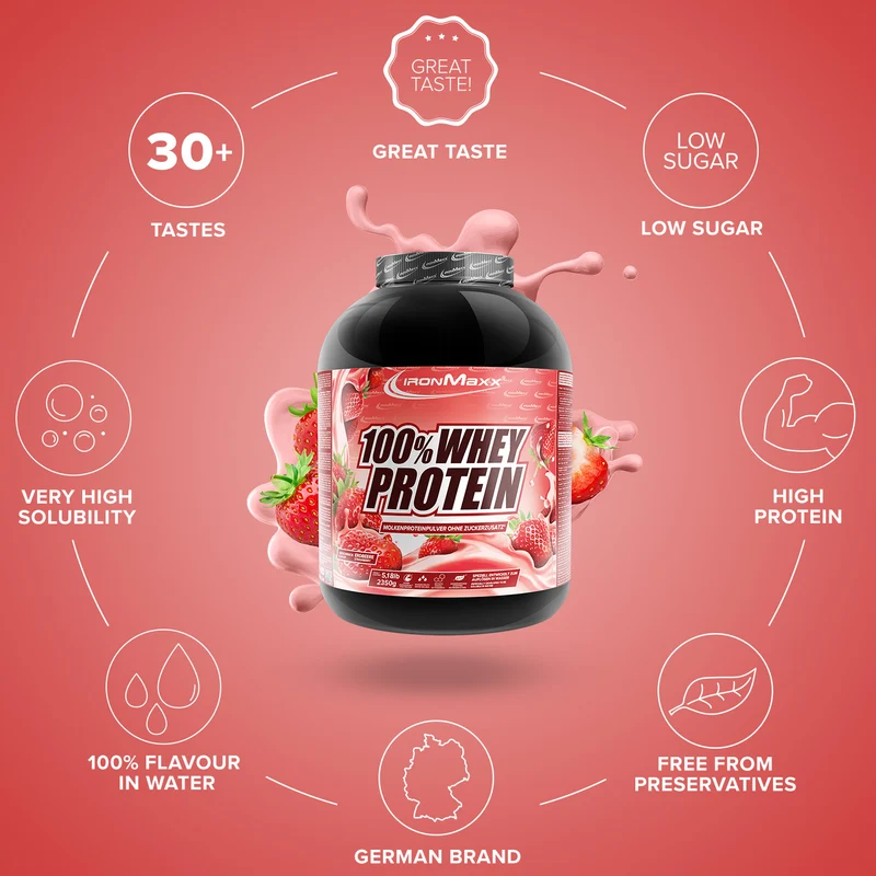 100% Whey Protein (2350g) - Erdbeere